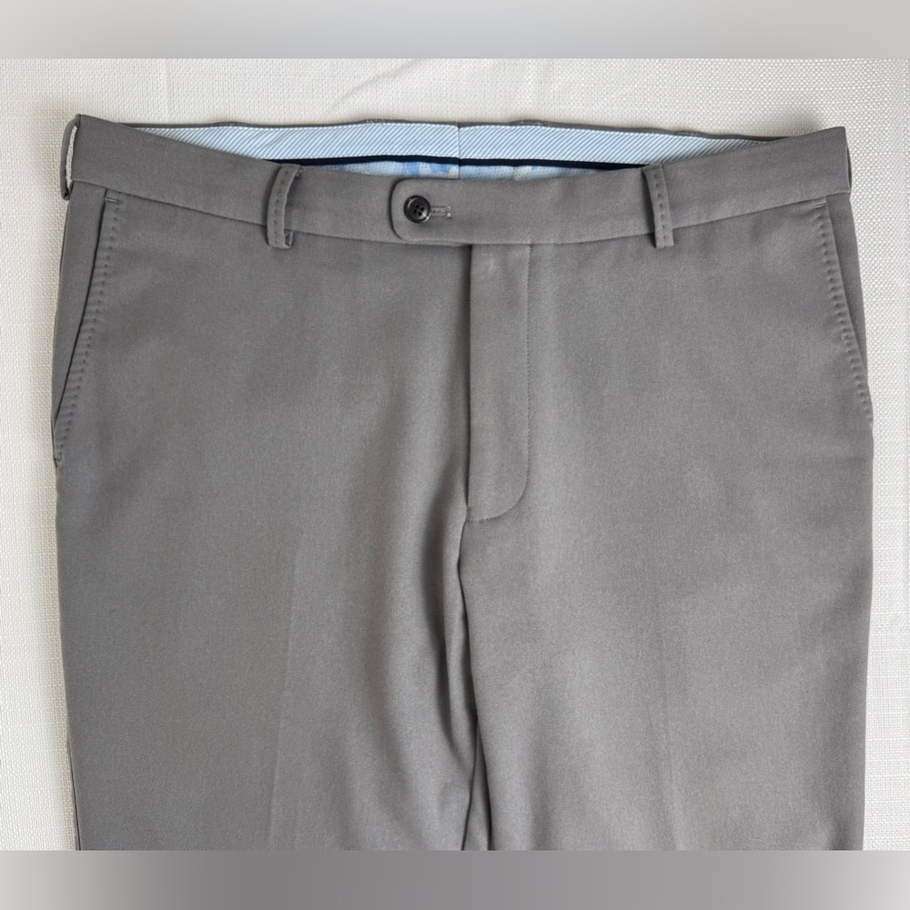 PETER MILLAR Charlotte Performance Trouser Pants Gray 35x30 (29.5”) - Picture 4 of 16